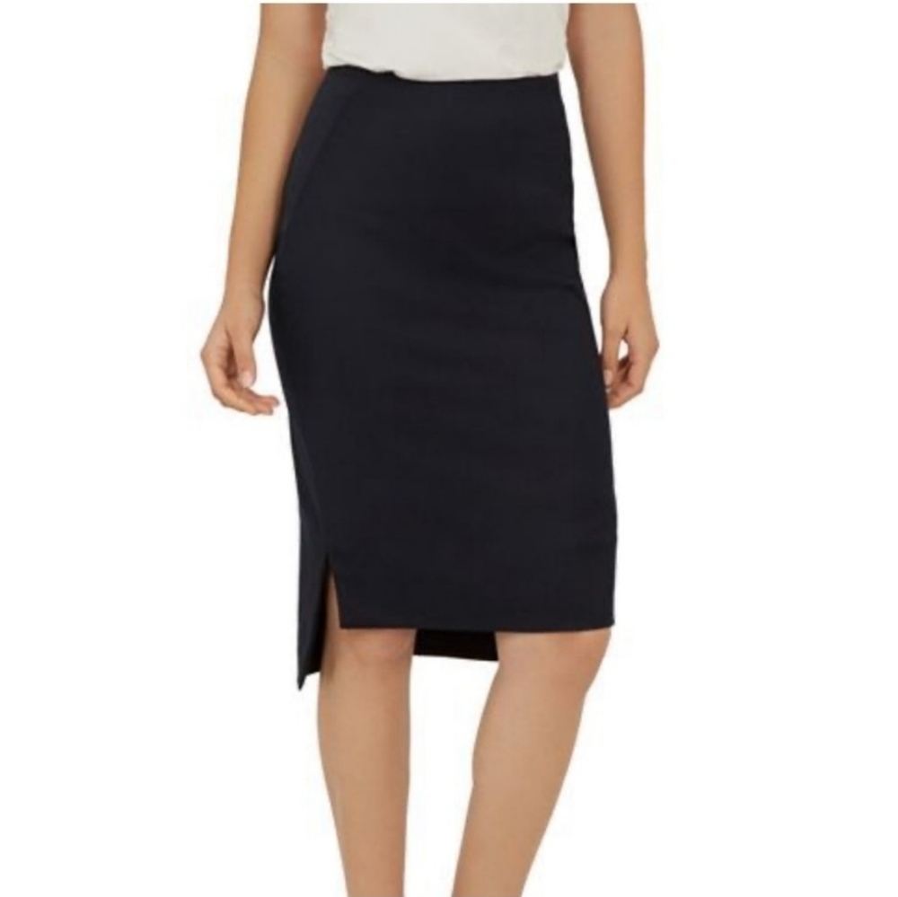 Nwt Ted Baker London Navy Rivaas Pencil Skirt Sz 8 (Ted Baker 3)